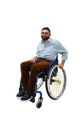 Sporty wheelchairtrouser - brown corduroy