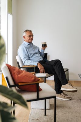 5 pocket trousers with elastic - dark grey