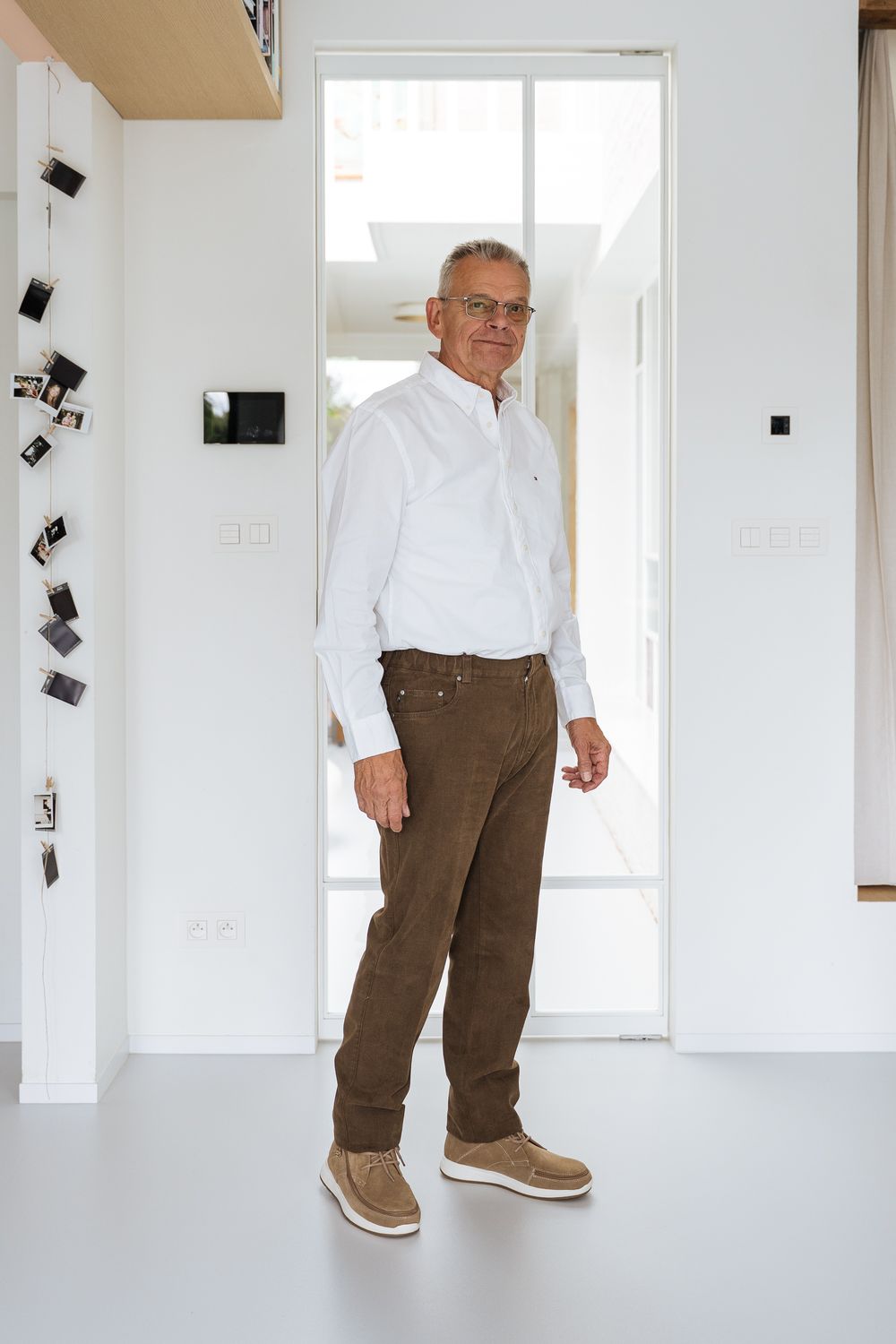 5 pocket trousers with elastic - brown