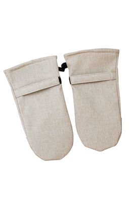 Wheelchair mittens - beige