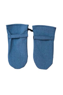 Wheelchair mittens - blue blend