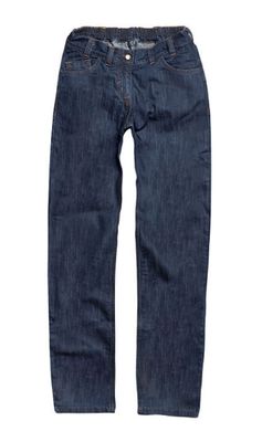 Wheelchairtrouser slim fit with hook and eye fastening - blue jeans