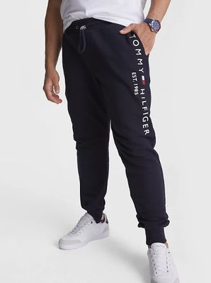 Jogging trousers with pull cord - navy