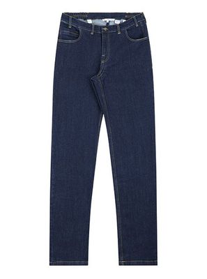 Wheelchairtrouser slim fit with hook and eye fastening - blue jeans