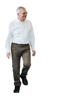 Trousers with elastic - green cotton