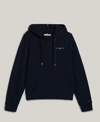 Hoodie with magnetic button - grey