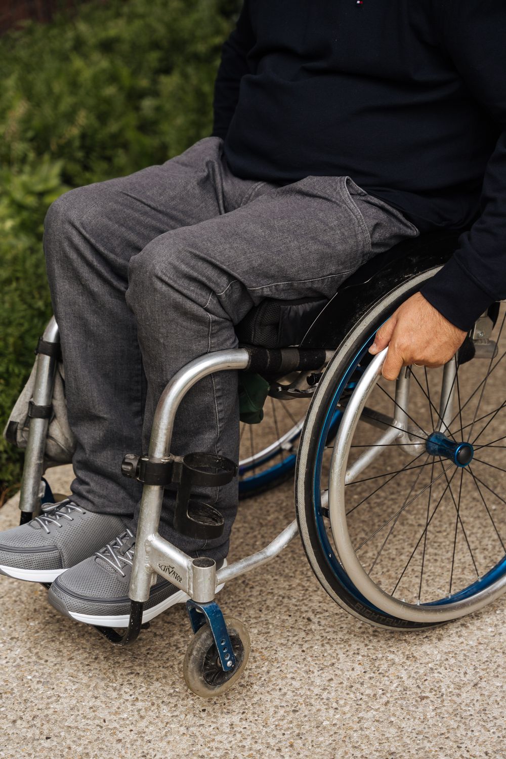 Sporty wheelchairtrouser - grey jeans