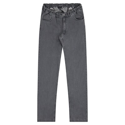 Wheelchairtrouser regular fit with hook and eye fastening - grey jeans