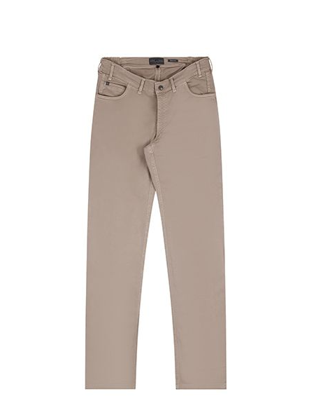 Wheelchairtrouser slim fit with hook and eye fastening - beige jeans