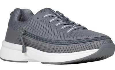 sneaker Limitless with front zip and protective flap - grey