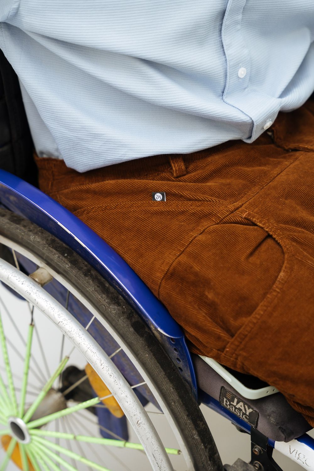 Sporty wheelchairtrouser - brown corduroy