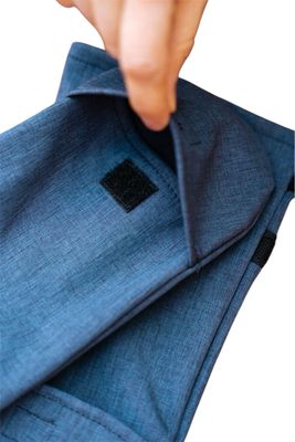 Wheelchair mittens - blue blend