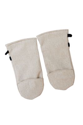 Wheelchair mittens - beige