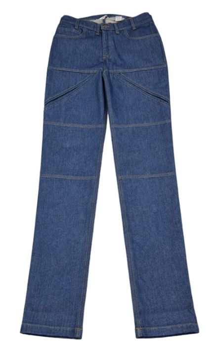Slim-fit wheelchair trousers with side pockets – blue jeans