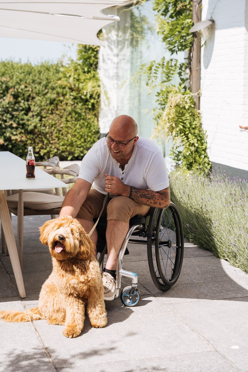 wheelchair bermuda - brown