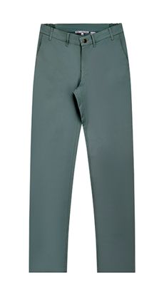 Wheelchairtrouser slim fit with hook and eye fastening - grey green chino