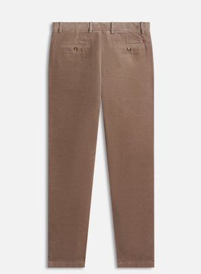 Trousers with magnetic closure - corduroy taupe