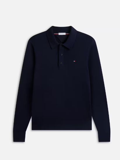 Polo with magnetic button Cashmere - Navy Blue