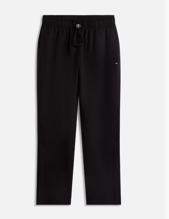 Joggers with magnetic buttons on the legs – black