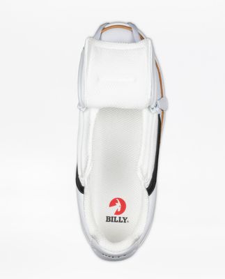 Sneakers with 2 zips – white - wide fit