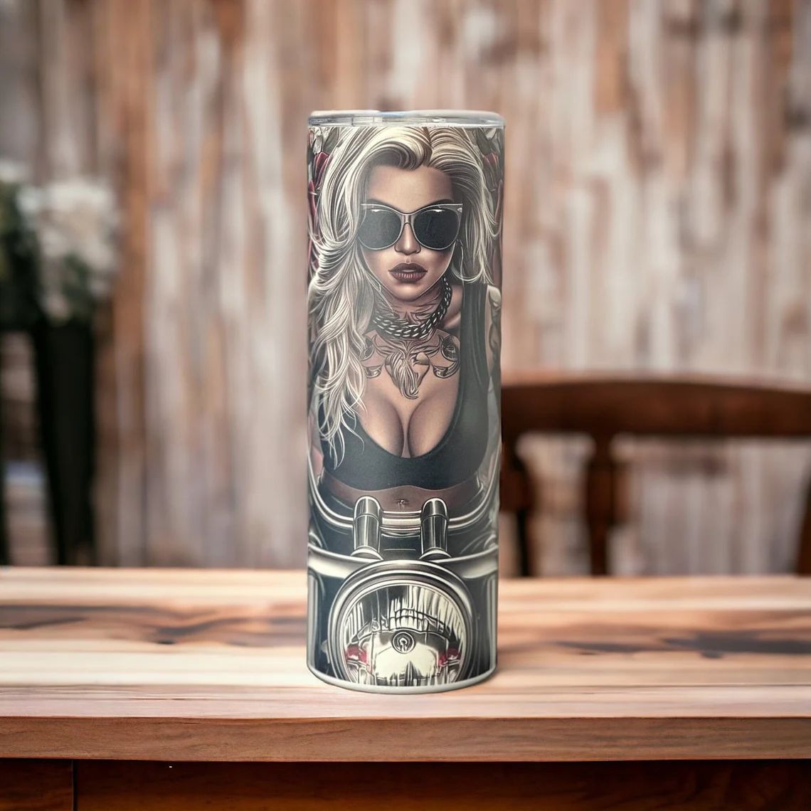 Ride in Style - Red Glow-in-the-Dark 20oz Drink Tumbler