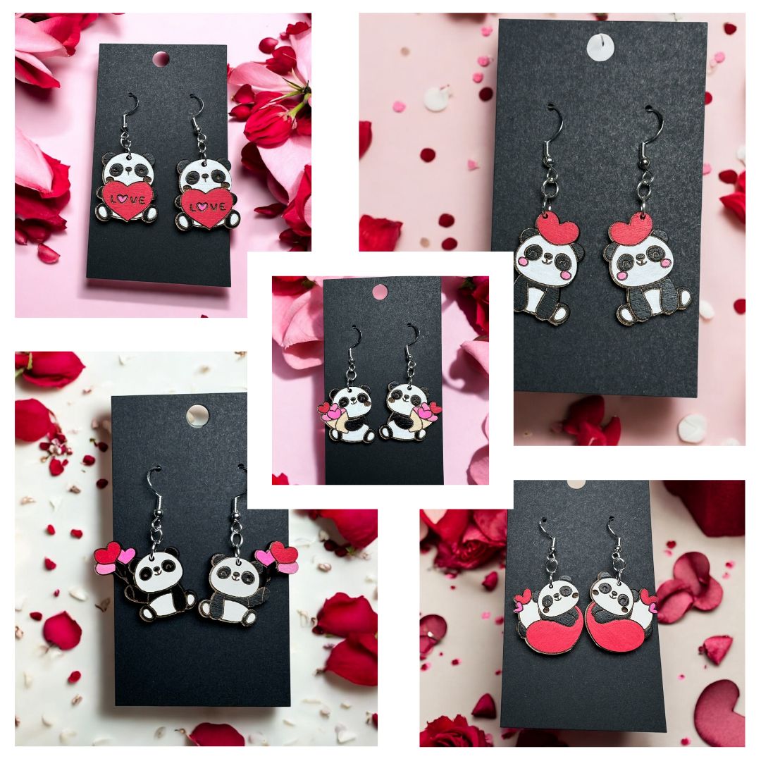 Panda Love Dangles: The Complete Valentine's Collection