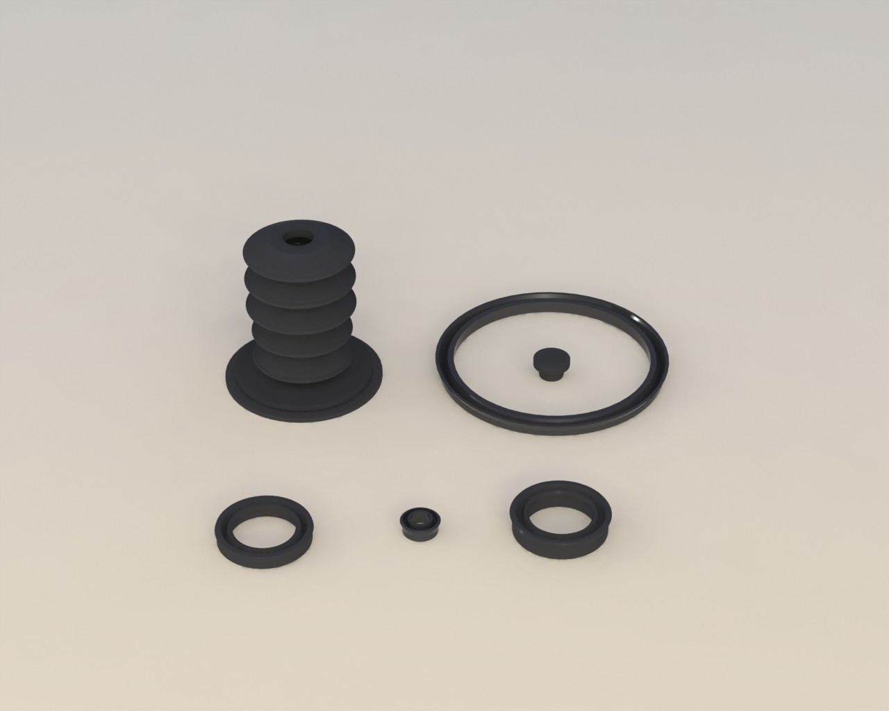 Kit de Borracha do Servo de Embreagem Volvo 80mm