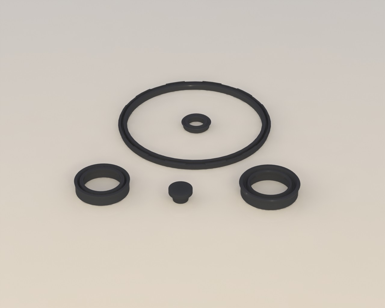 Kit de borracha parcial do Servo de Embreagem Scania Antigo