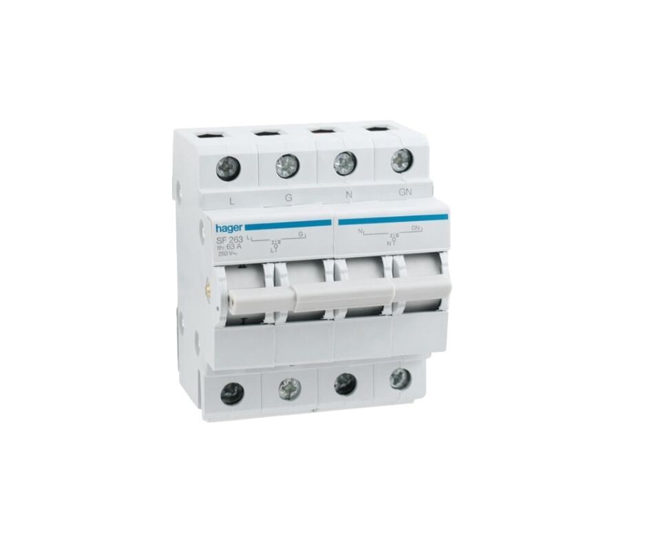 AC 2P Hager Changeover Switch 63A