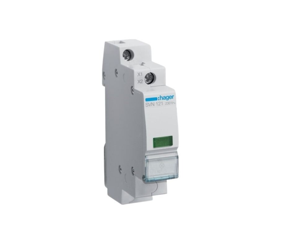 AC Hager LED Indicator - Green 230VAC