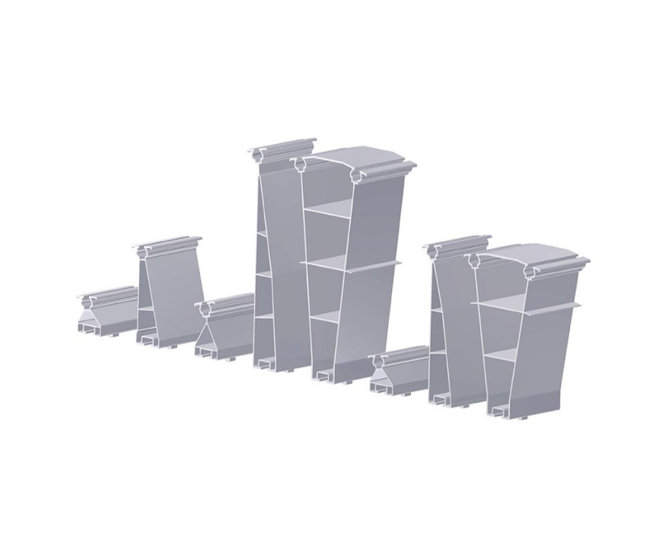 Schletter FixZ -10 System Profile Centre 96mm with Connector Flat roof systems