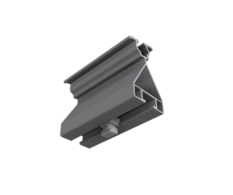 Schletter FixZ -15 System Profile Lower 96mm with Connector Flat roof systems
