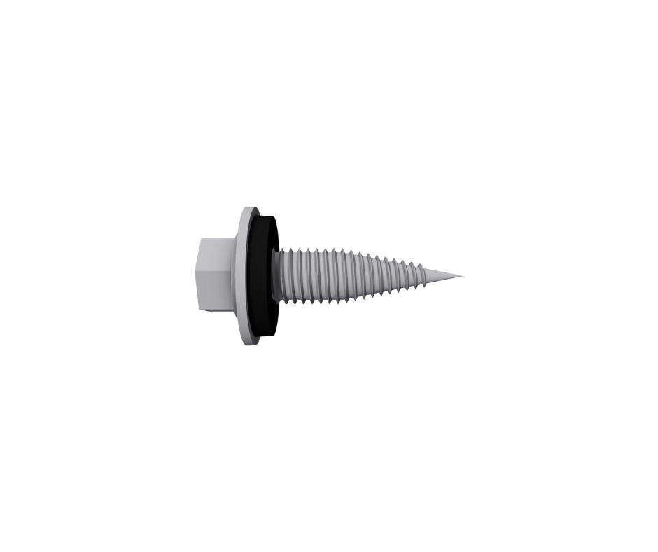 Schletter Thin Sheet Metal Screw 6.0 x 25 A2 with Gasket Special Fasteners