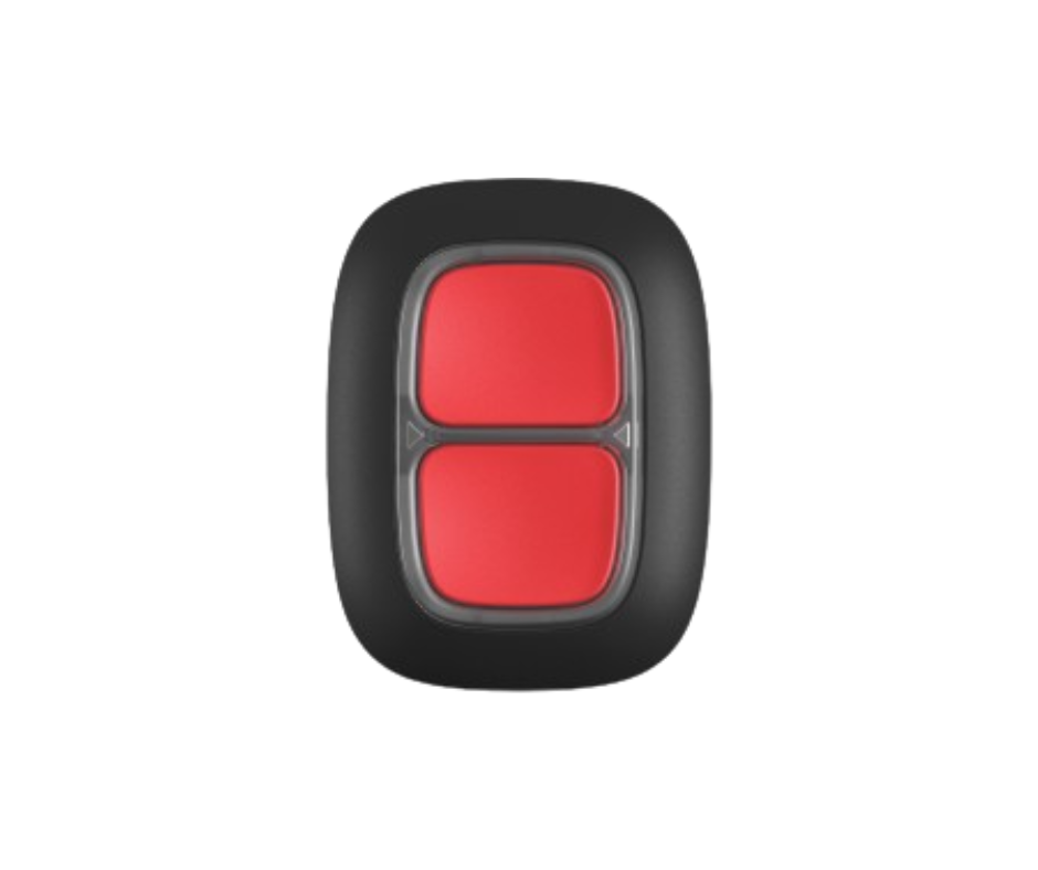 Ajax Double Button Black - Wireless hold-up device