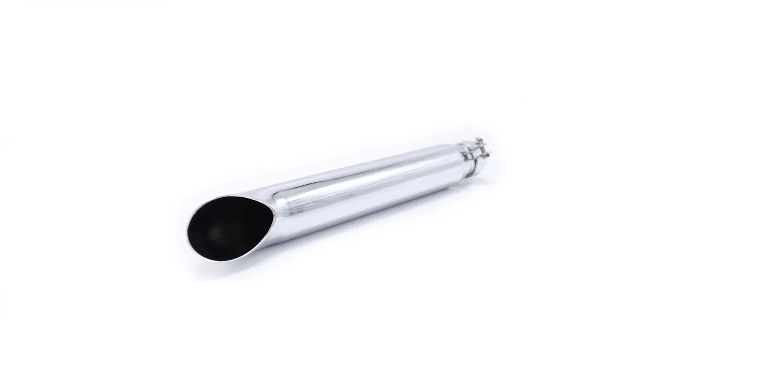 scarico HARLEY universale cromato moto cafe racer scrambler terminale di scarico