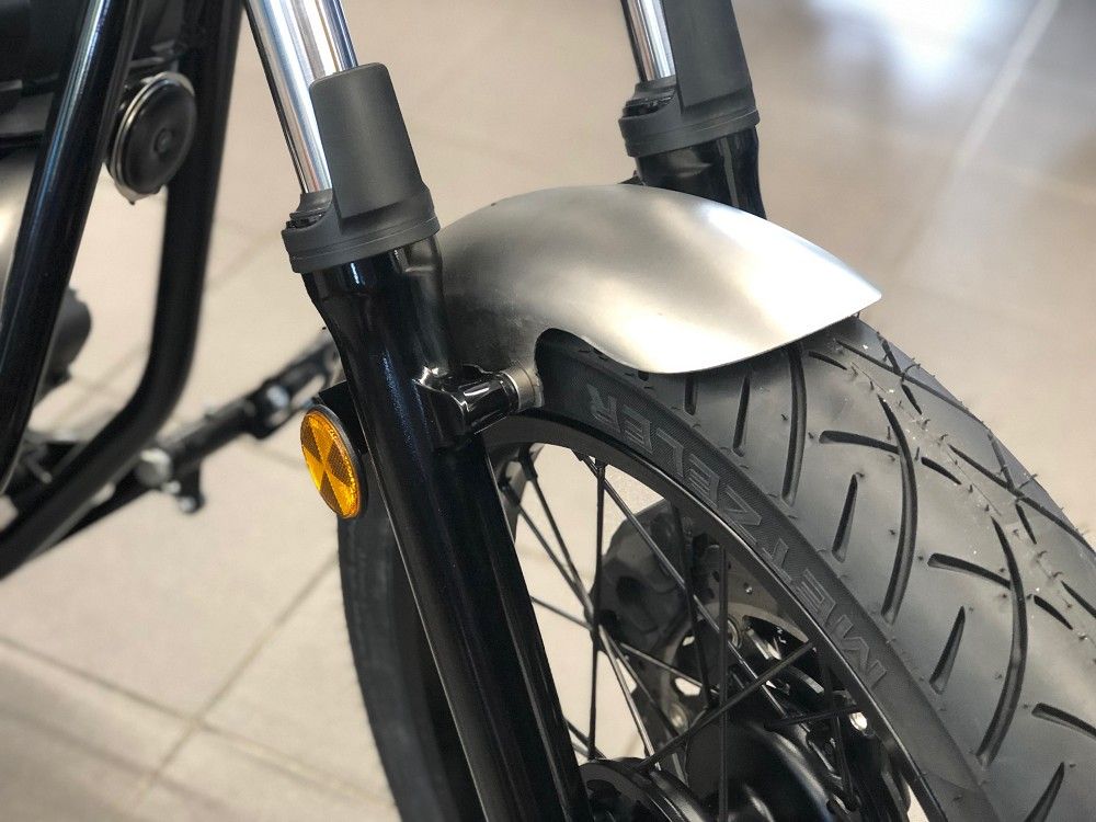 Parafango moto &quot;corto&quot; per Yamaha XV 950 acciaio grezzo