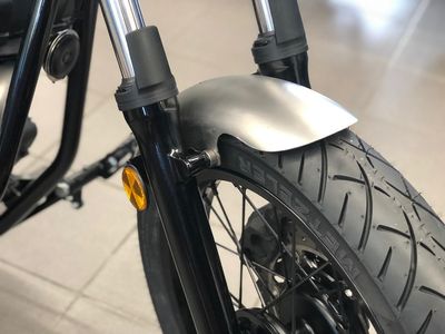 Parafango moto &quot;corto&quot; per Yamaha XV 950 acciaio grezzo