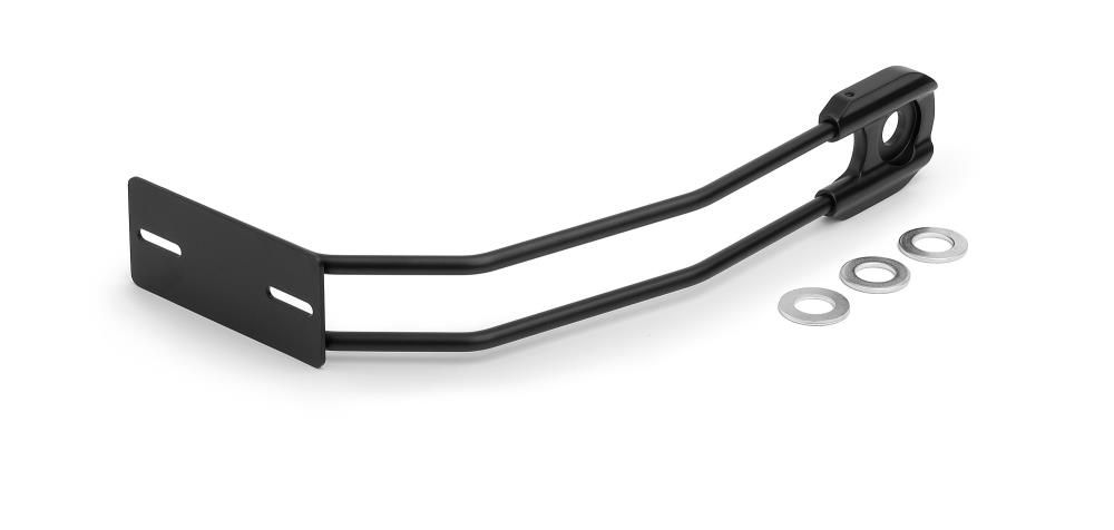 Portatarga moto universale Highway Hawk per assi da 20mm nero