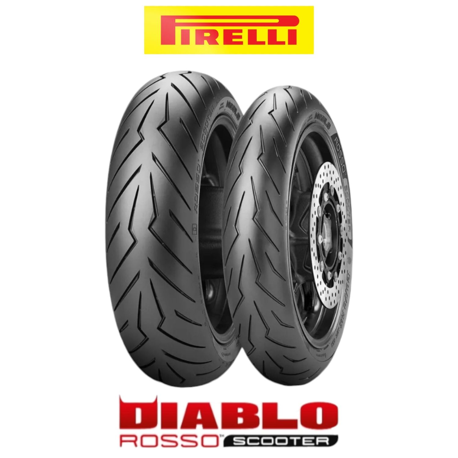 PNEUMATICI T-MAX-530 / 560 DIABLO-ROSSO-SCOOTER PIRELLI 120/70 R 15 56 H / 160/60 R 15 67 H TL