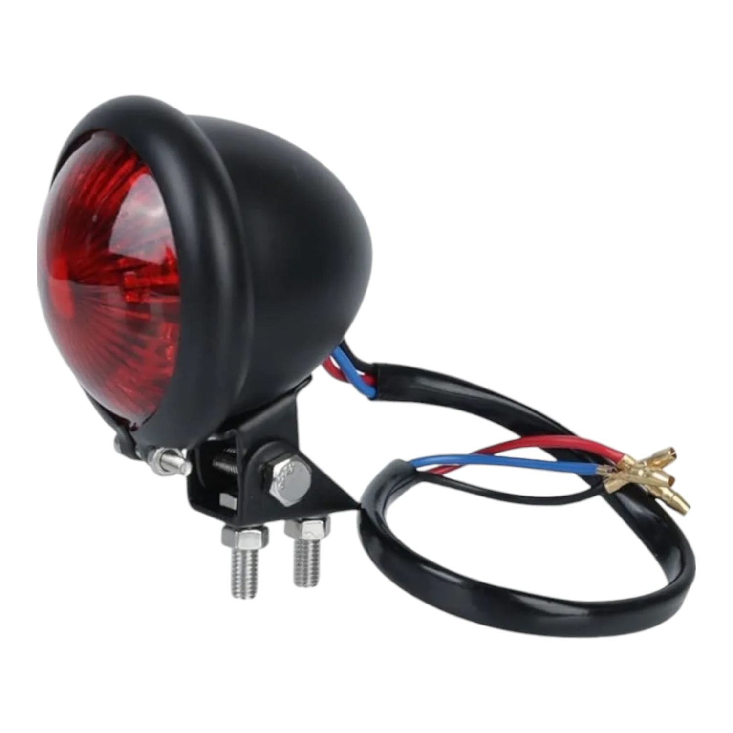 Stop Faro Moto nero cafè Racer Scrambler Custom
