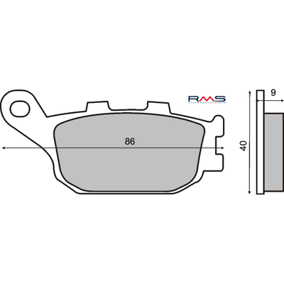 KIT COPPIA PASTIGLIE FRENI POSTERIORI YAMAHA YZF R6 R7 R1