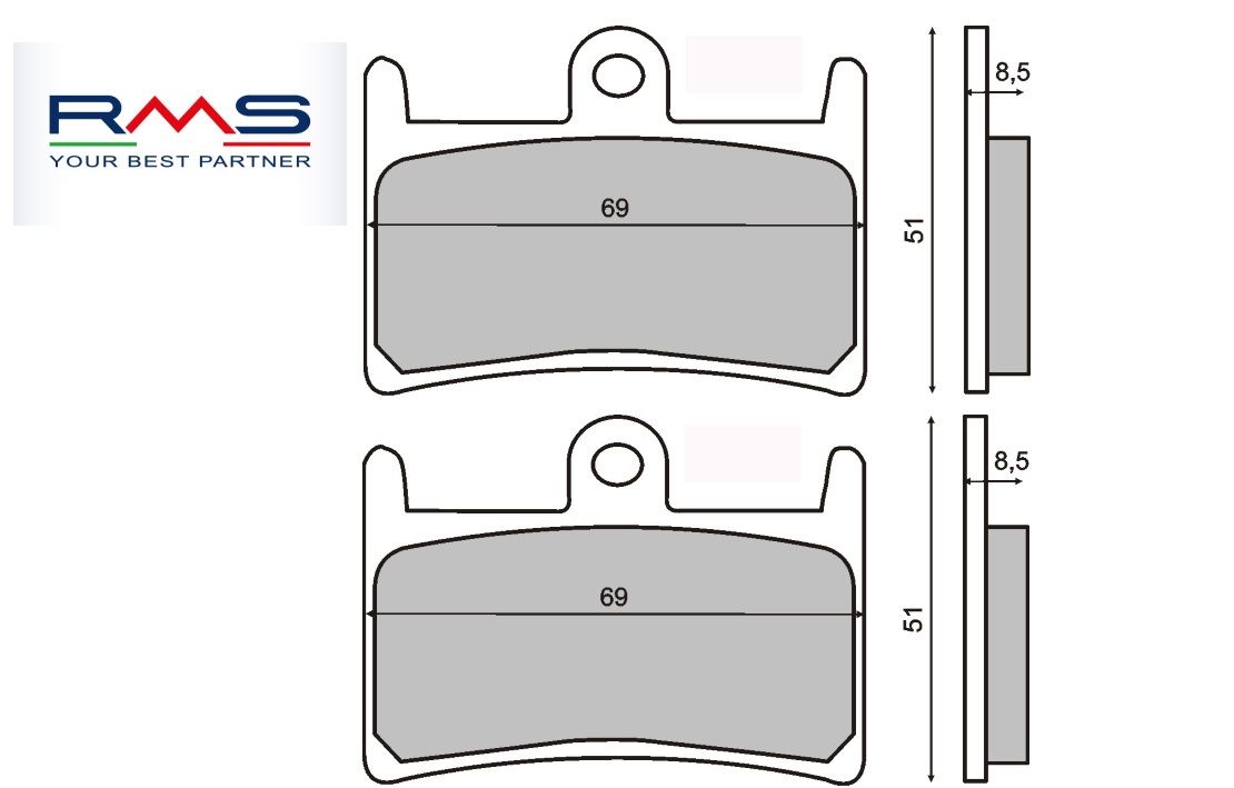 KIT 2 COPPIA PASTIGLIE FRENO COMPLETE ANTERIORI YAMAHA YZF R6 R7 R1