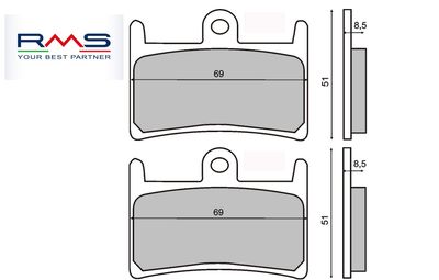 KIT PASTIGLIE FRENI COMPLETE ANTERIORI E POSTERIORI YAMAHA FZS FZ1 FZ6 FZ8 FAZER