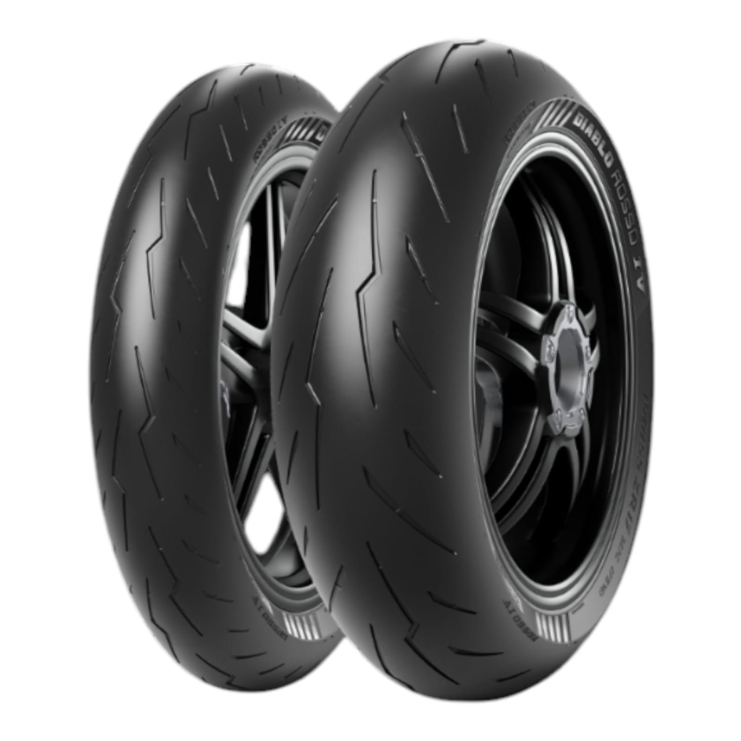 Coppia 120/70 ZR17 58W 180/55 ZR17 73W PIRELLI DIABLO ROSSO 4