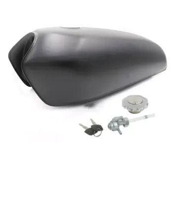 SERBATOIO 9LT 2.4 GALLONI CUSTOM CAFE RACER FONDO NERO UNIVERSALE
