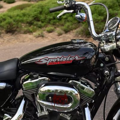 kit 2 adesivi laminati harley davidson laminati Rossi