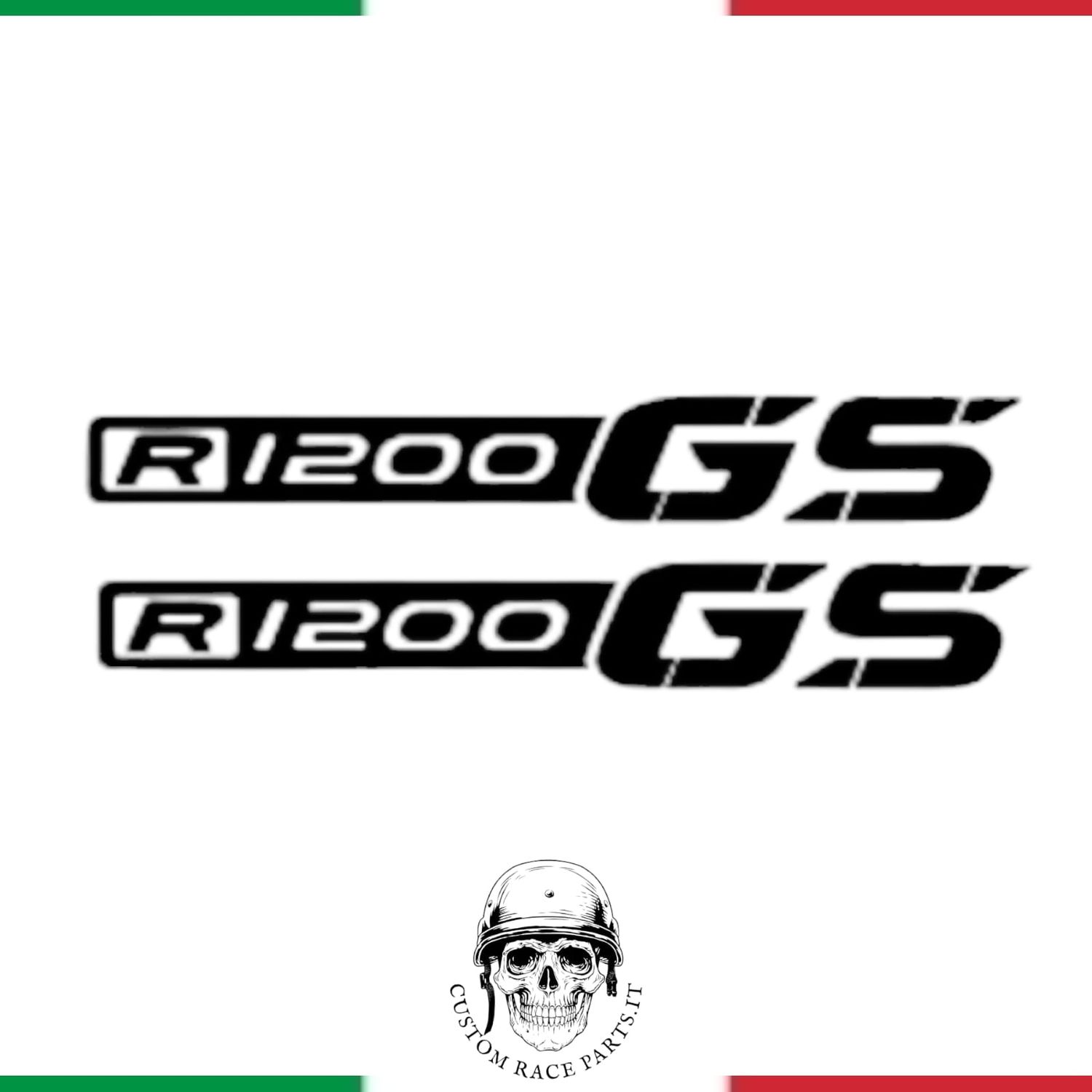 🇮🇹 kit 2 ADESIVI serbatoio MOTO BMW r 1200  GS ADV sticker SPONSOR IN PVC