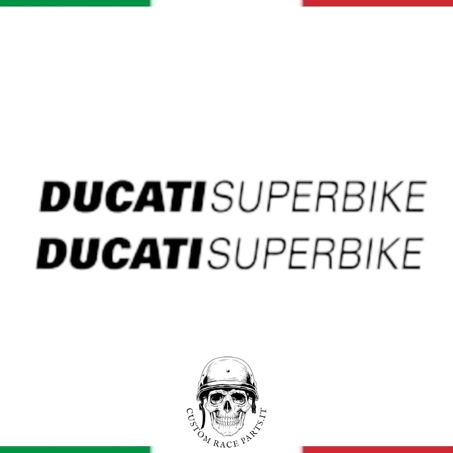🇮🇹 kit 2 ADESIVI serbatoio MOTO ducati  1200 848 999 Monster sticker IN PVC