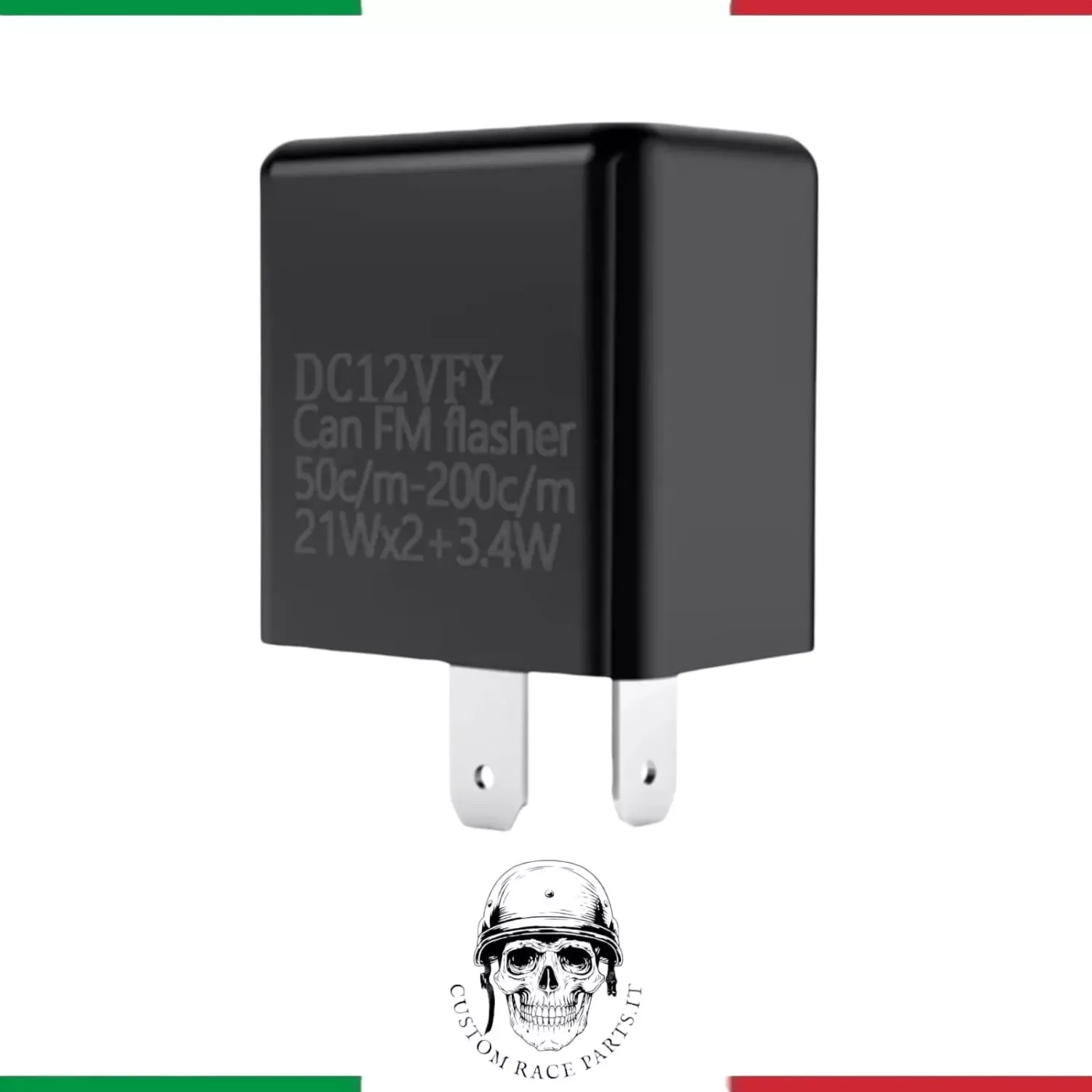 Rele Relè Frecce Moto 12v 2pin Universale led flasher Lampeggio Regolabile