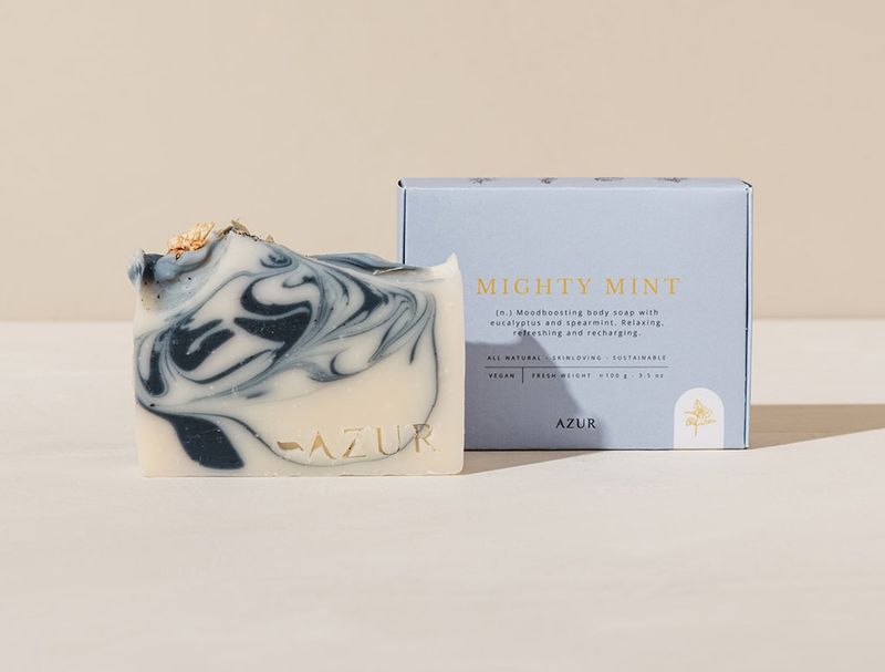 Azur, natuurlijke zeep Mighty Mint